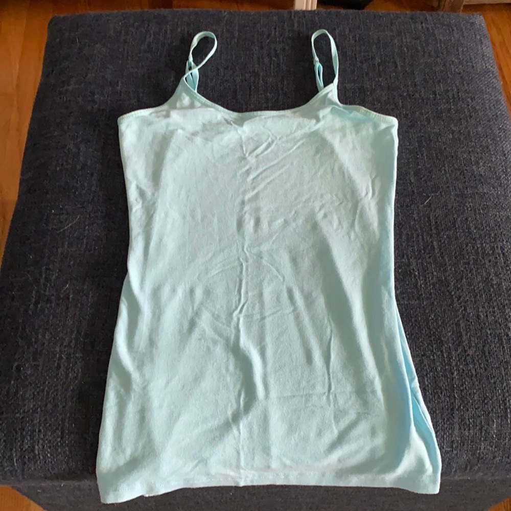 Light blue tank top. Small.